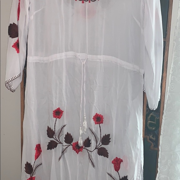 ARNHEM Arion White Embroidered Maxi Dress - Picture 6 of 9